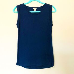 J. Crew Women’s Navy Muscle Tee Sleeveless Top XXS
